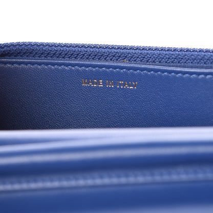 Chanel Iridescent Lambskin Quilted Wallet on Chain WOC Blue 7 of 11