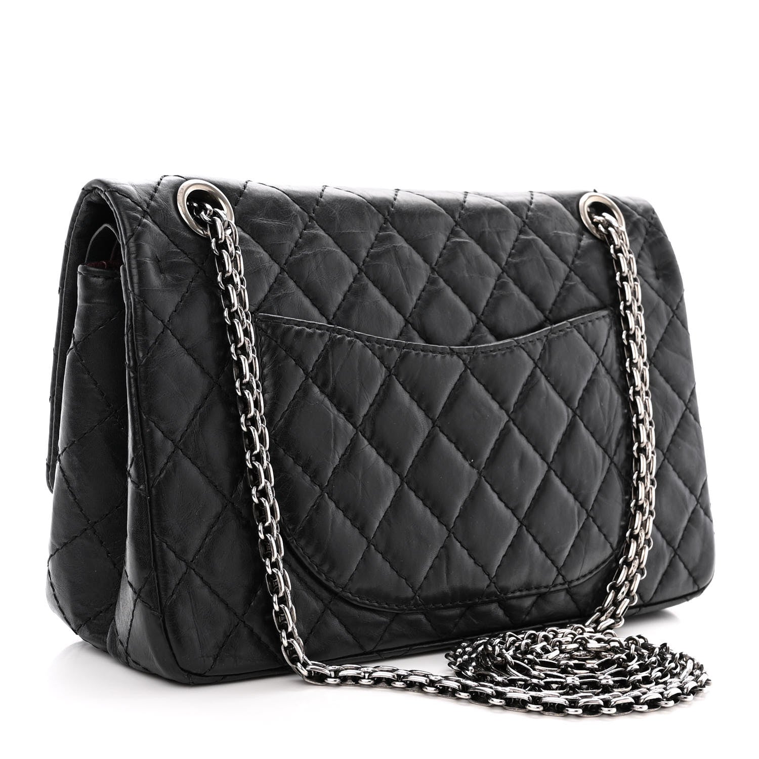 Chanel Aged Calfskin Quilted 2.55 Reissue 225 Flap Black 3 of 11