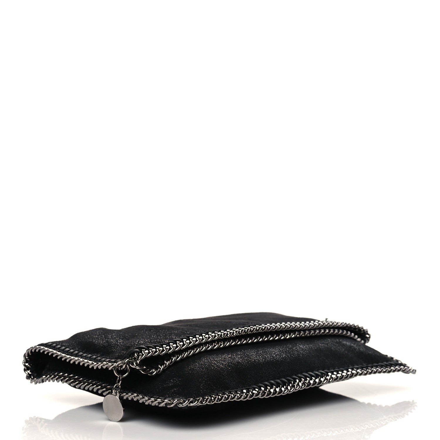 Stella McCartney Shaggy Deer Falabella Fold Over Clutch Black 5 of 8