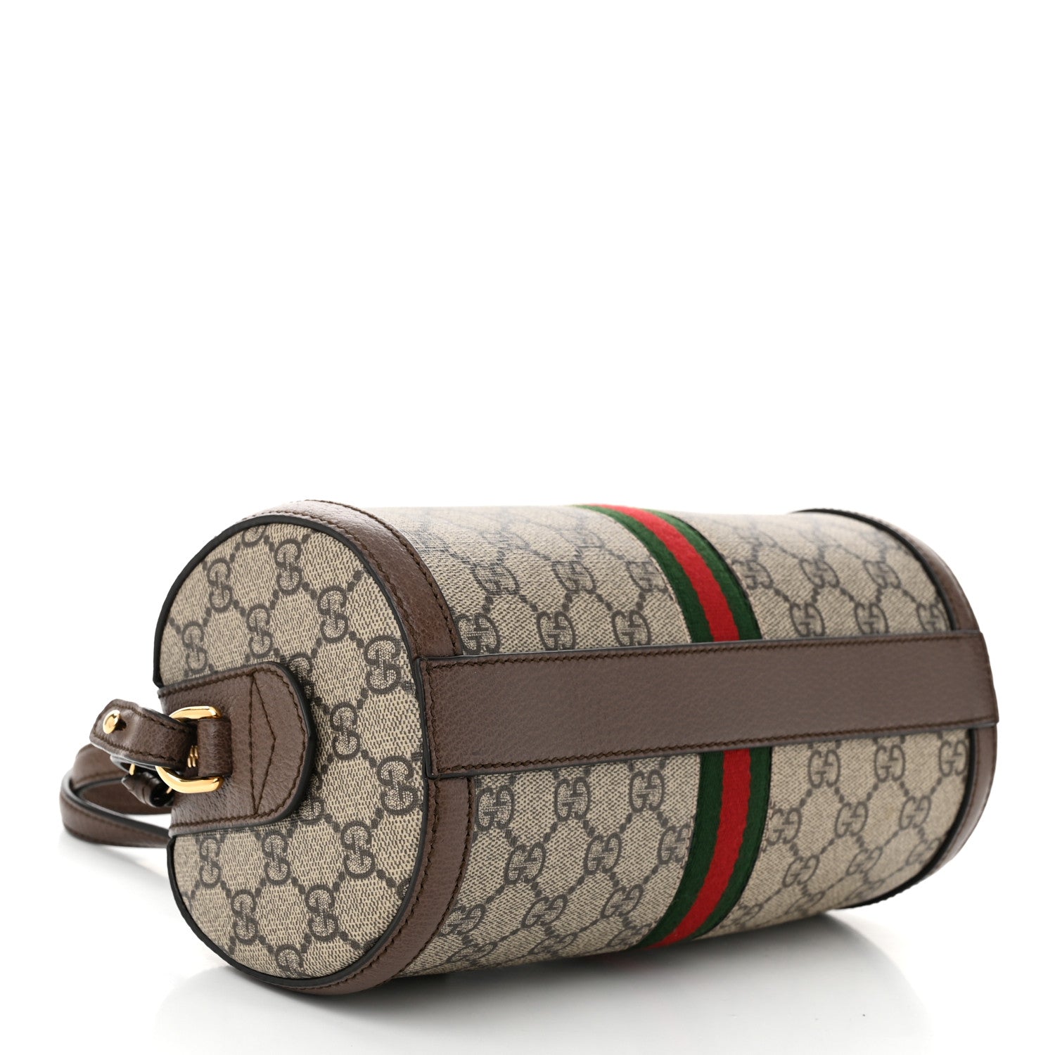Gucci GG Supreme Monogram Web Small Ophidia Boston Bag Beige New Acero 4 of 10