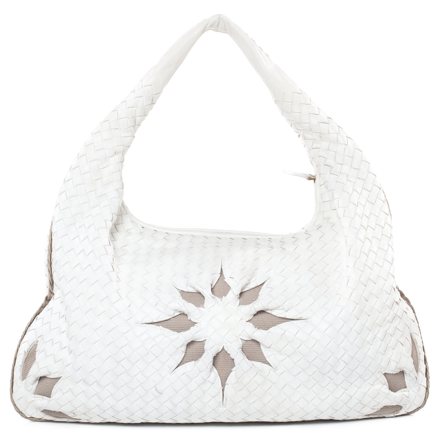 Bottega Veneta Nappa Intrecciato Flower Large Veneta Hobo White 1 of 10