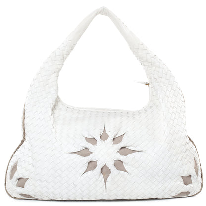 Bottega Veneta Nappa Intrecciato Flower Large Veneta Hobo White 1 of 10