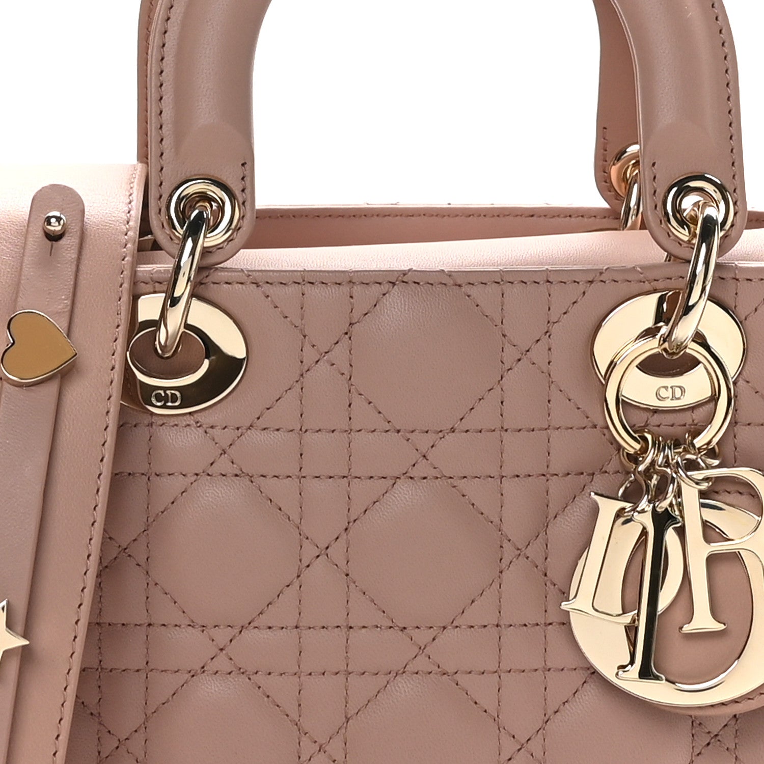 Christian Dior Lambskin Cannage Small My ABCDior Lady Dior Fard 5 of 10