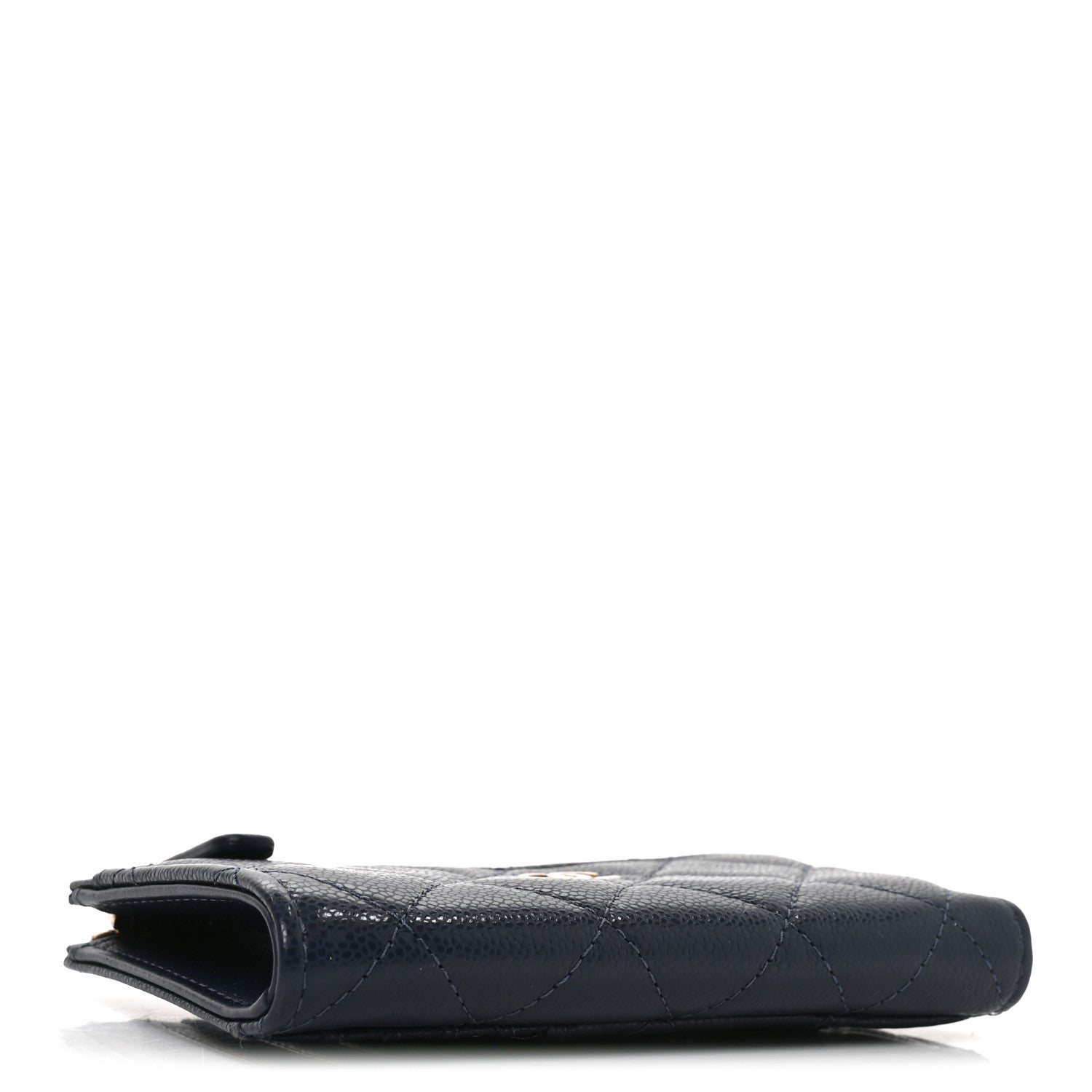 Chanel Caviar Quilted CC Zip Around Card Holder Navy 4 of 8