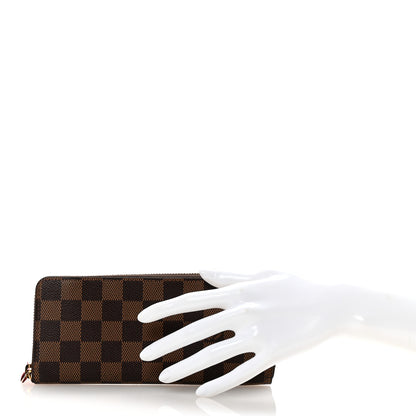 Louis Vuitton Damier Ebene Clemence Wallet Cherry 2 of 7