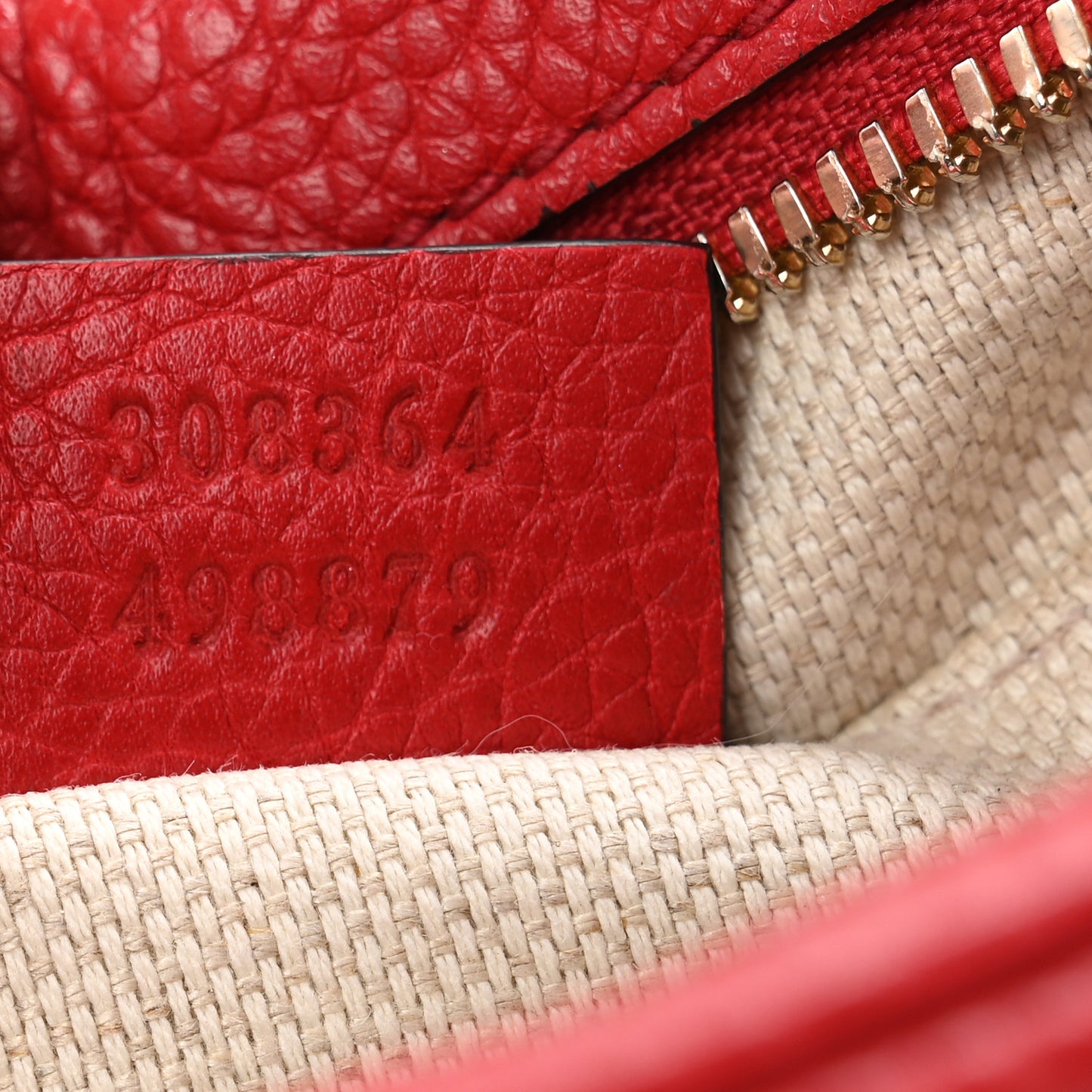 Pebbled Calfskin Small Soho Disco Bag Tabasco Red
