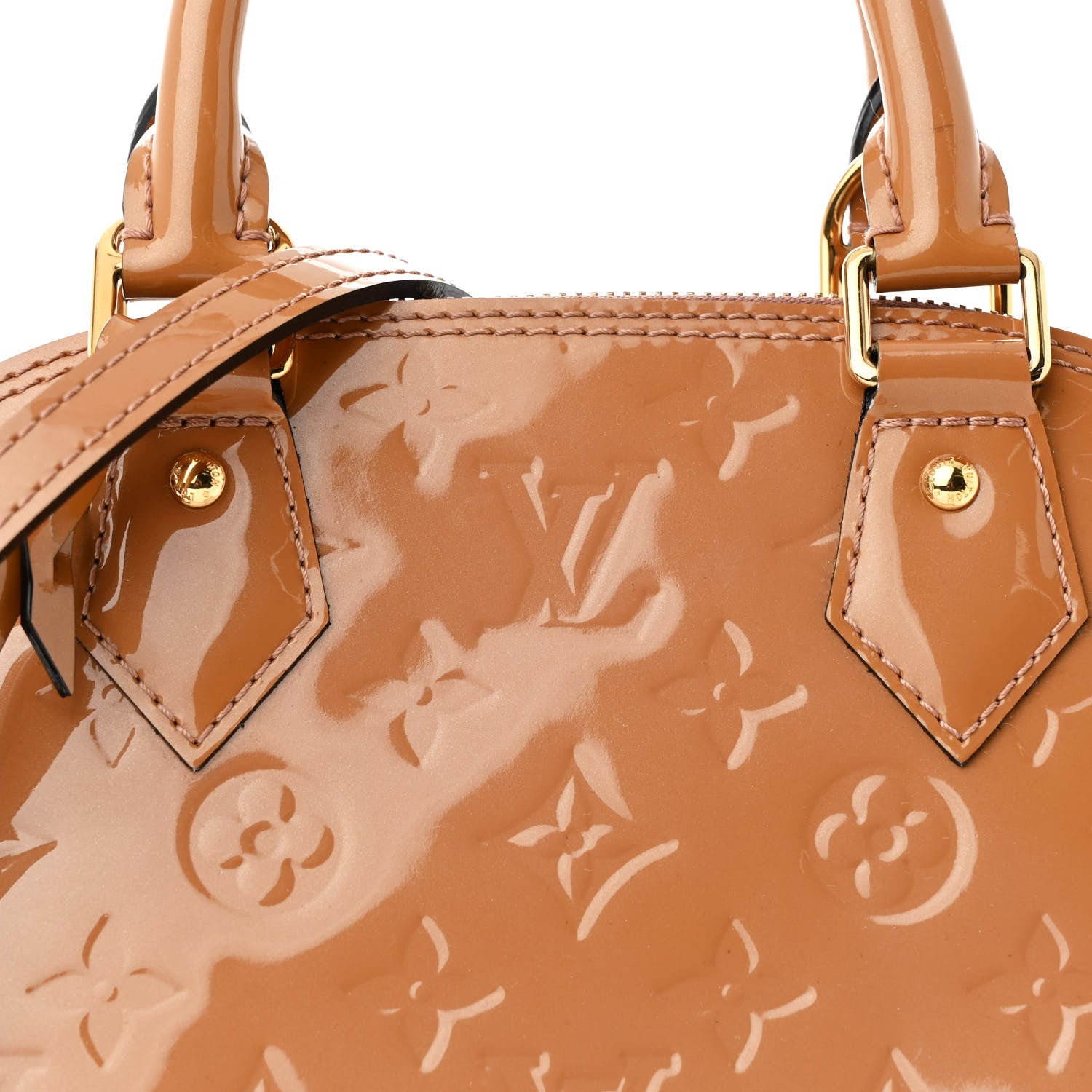 Louis Vuitton Vernis Alma BB Rose Velours 8 of 10