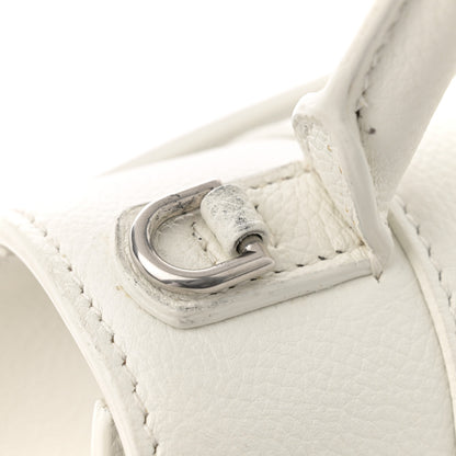 Balenciaga Grained Calfskin Small Hourglass Top Handle Bag White 11 of 18
