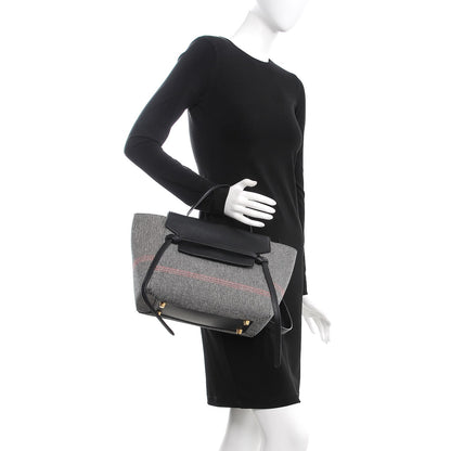 Celine Cotton Canvas Calfskin Mini Belt Bag Black 3 of 12