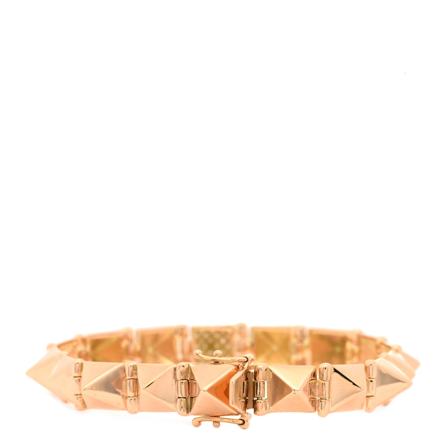 14K Rose Gold Diamond Medium Spike Bracelet