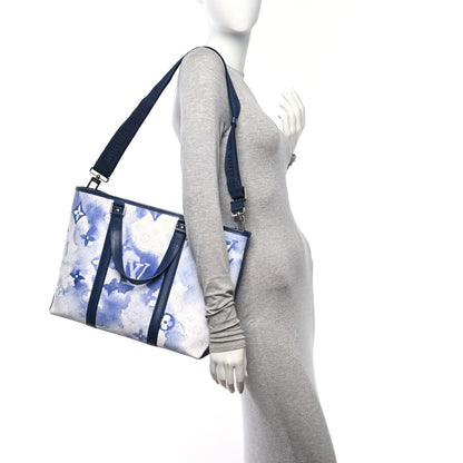 Louis Vuitton Monogram Watercolor New Tote PM Blue 2 of 23