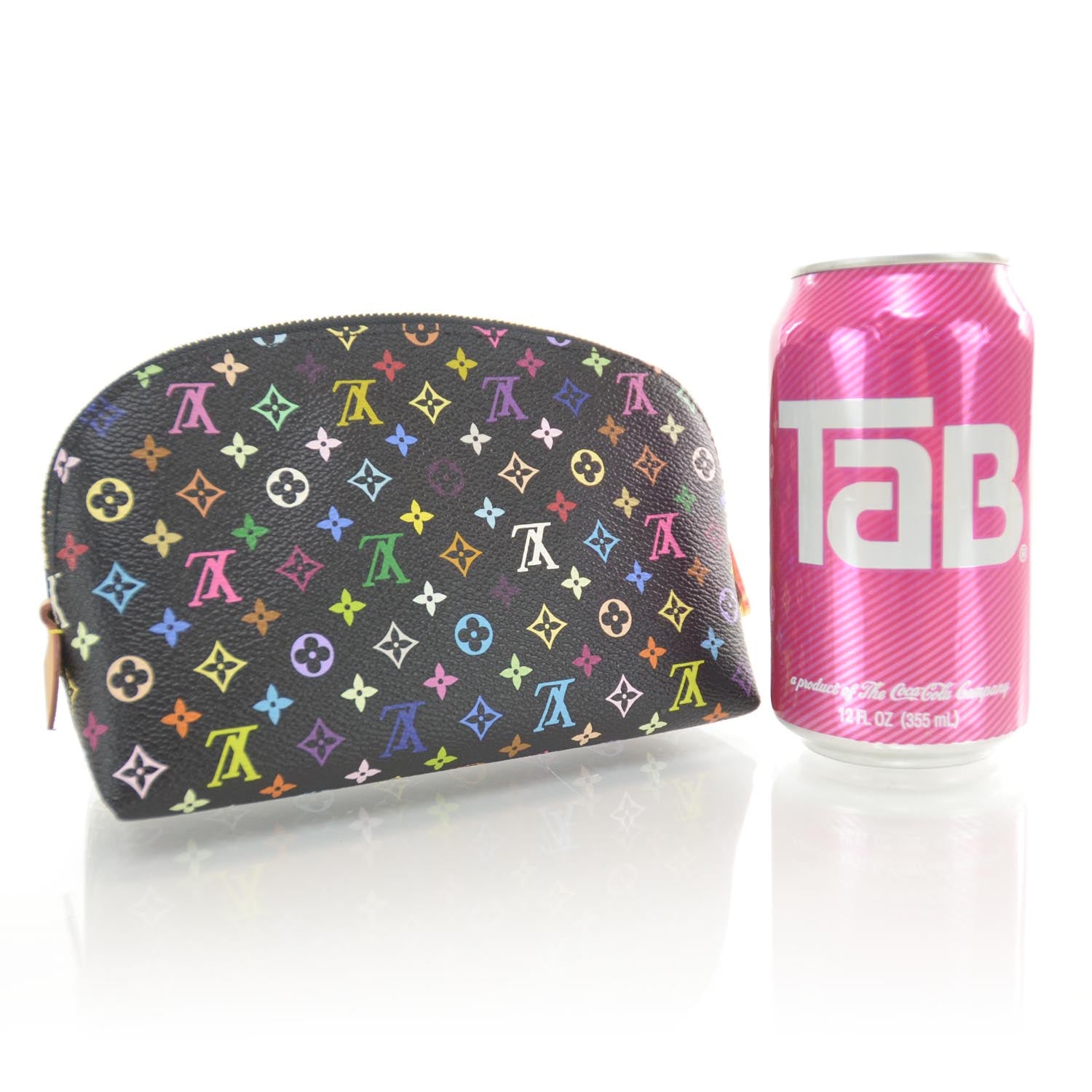 Louis Vuitton Monogram Multicolor Cosmetic Pouch Black Grenade 2 of 7