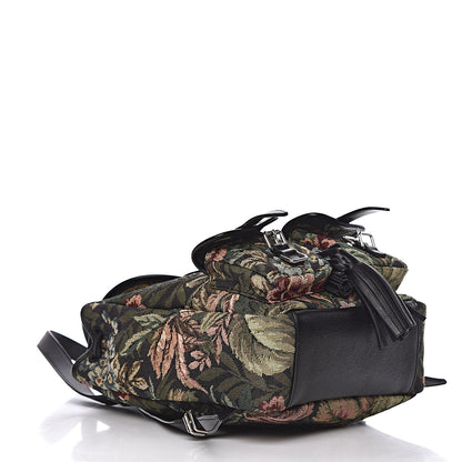 Saint Laurent Canvas Floral Print Festival Backpack Black 4 of 12