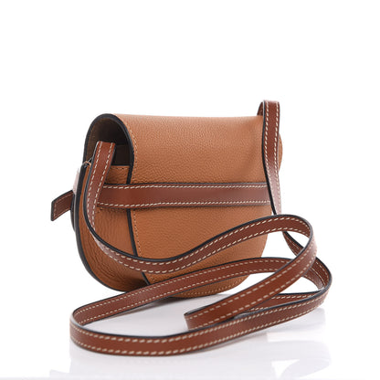 Loewe Grained Calfskin Mini Gate Crossbody Bag Caramel Pecan 4 of 10