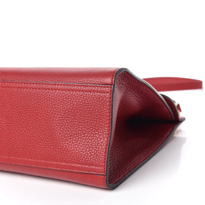 Gucci Calfskin Small GG Marmont Top Handle Bag Vulcanic Red 7 of 10