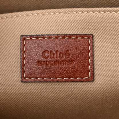 Chloe Calfskin Medium Woody Ribbon Tote Sepia Brown 6 of 10