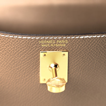 Hermes Epsom Mini Kelly Sellier 20 Etoupe 6 of 10