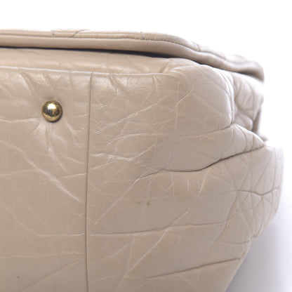 Chanel Aged Calfskin Quilted Large Pondichery Flap Beige 12 of 12