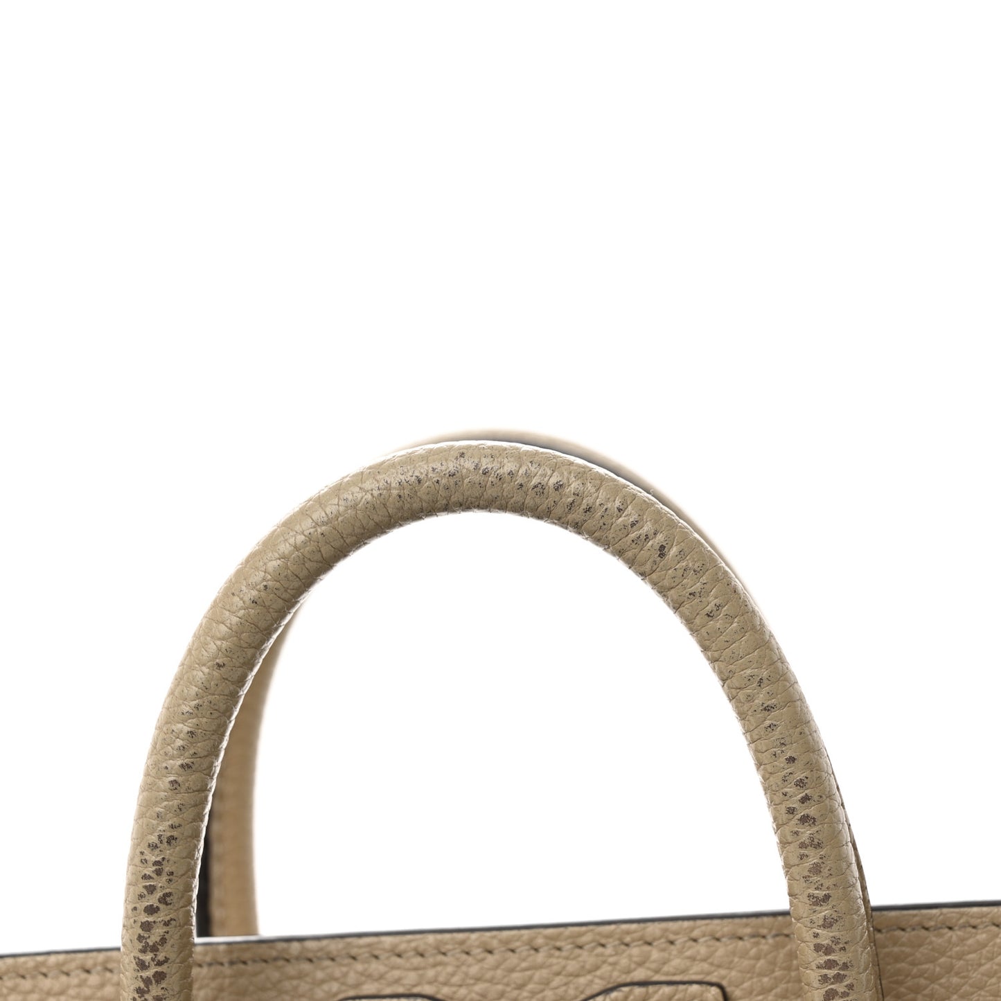 Drummed Calfskin Nano Luggage Dune