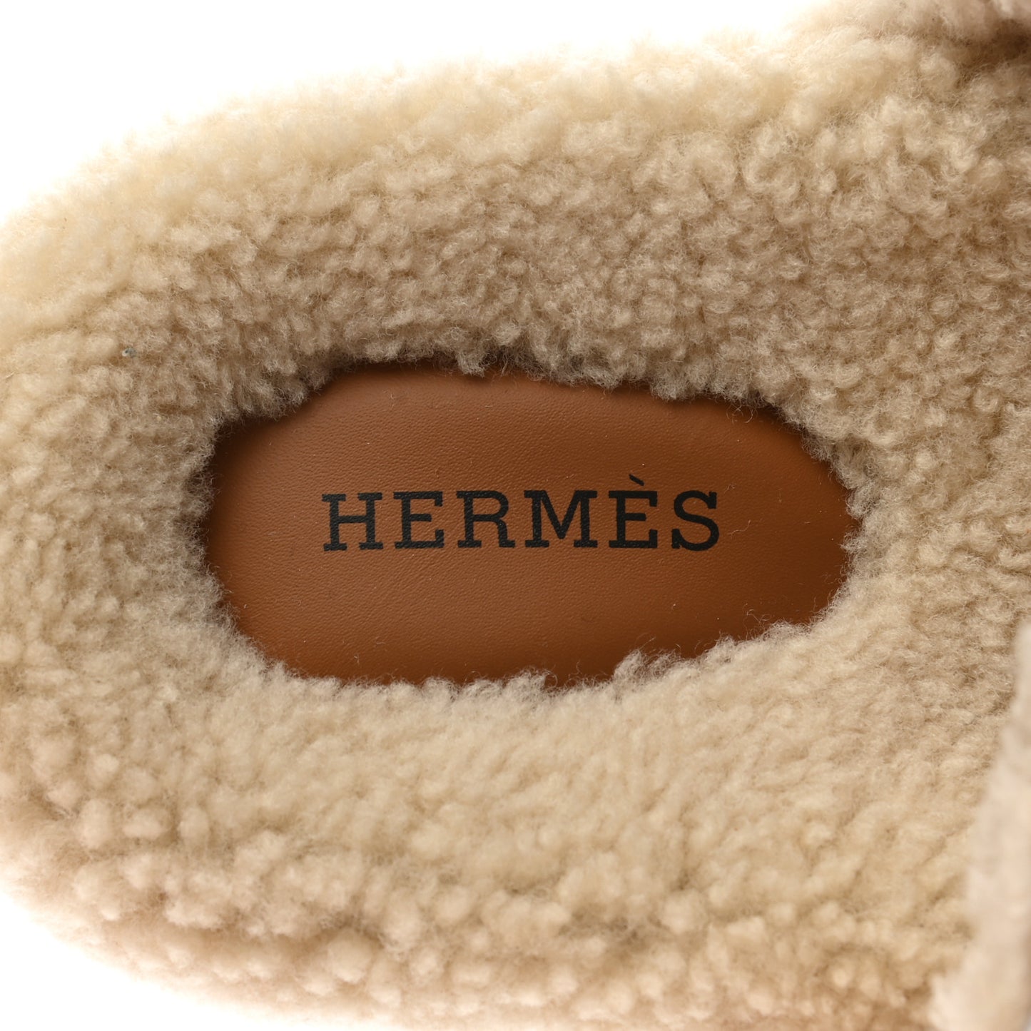 Suede Goatskin Woolskin Womens Chypre Sandals 36.5 Naturel Ecru