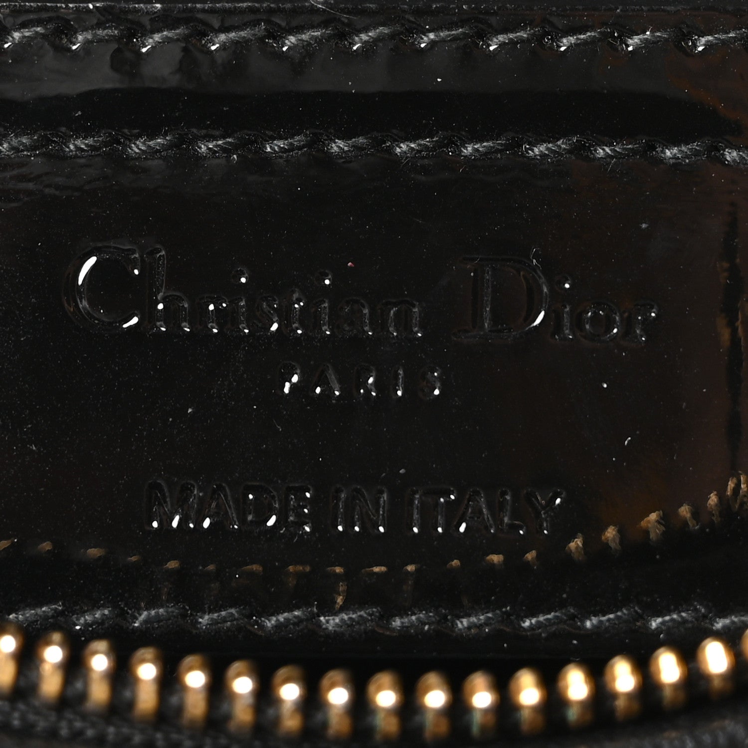 Christian Dior Patent Cannage Medium Lady Dior Black 6 of 10