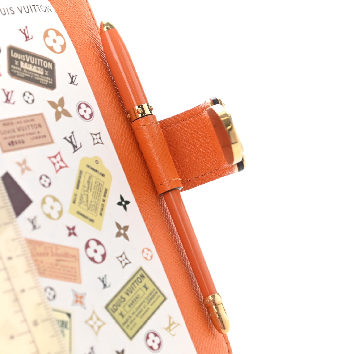 Louis Vuitton Monogram Koala Small Ring Agenda PM Orange 14 of 15