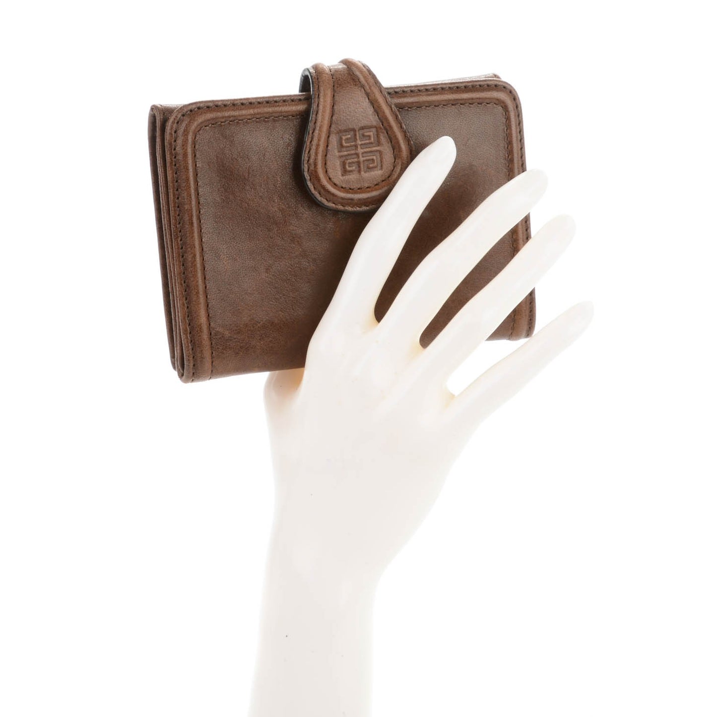 Lambskin Nightingale Compact Wallet Brown