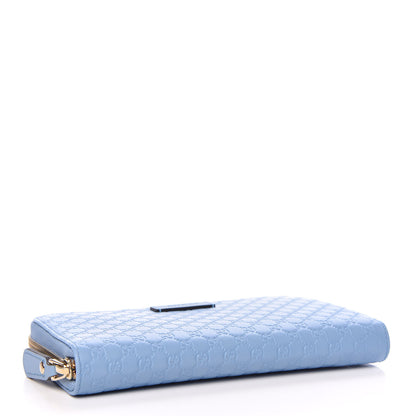 Gucci Microguccissima Zip Around Wallet Mineral Blue 4 of 10