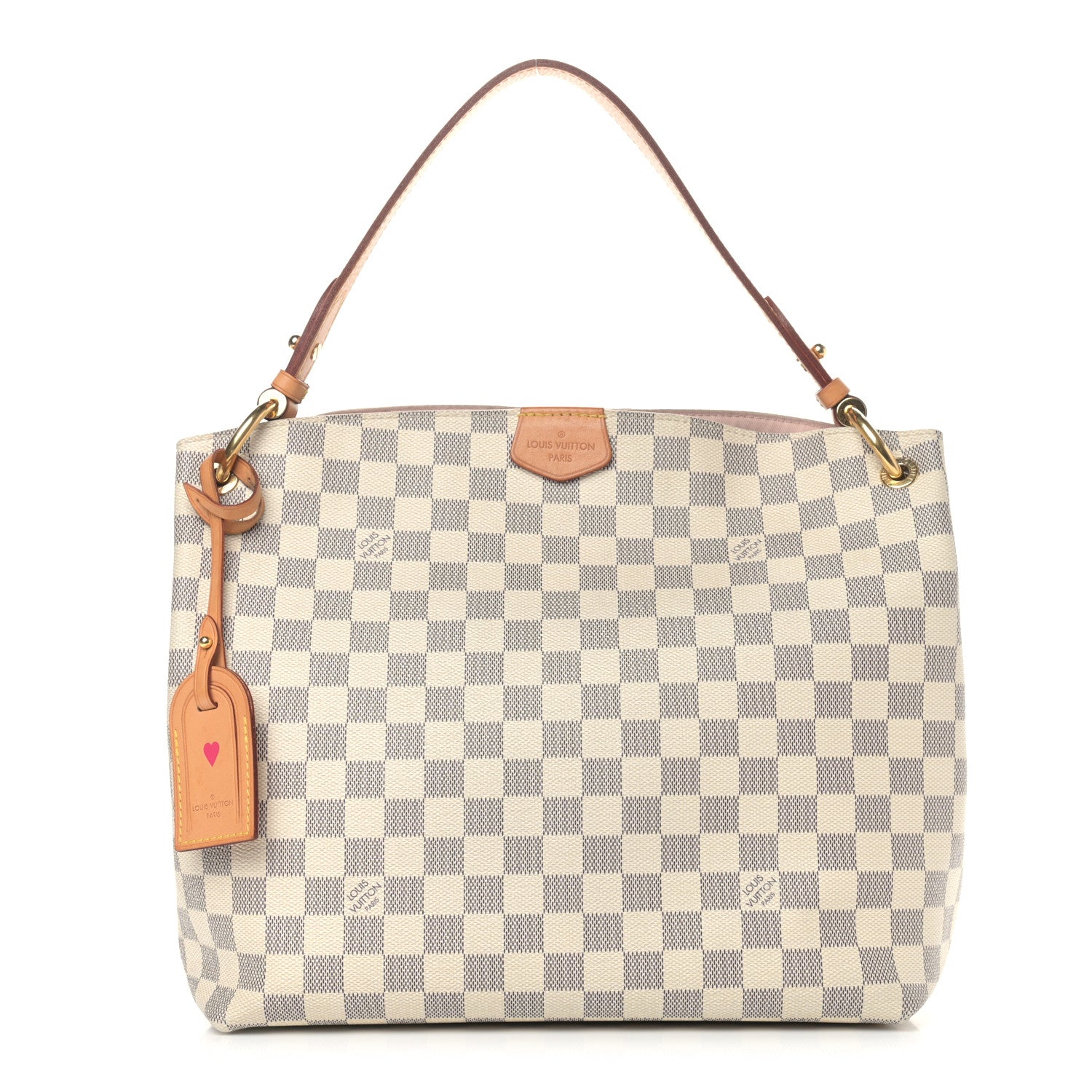 Louis Vuitton Damier Azur Graceful PM Rose Ballerine 1 of 13