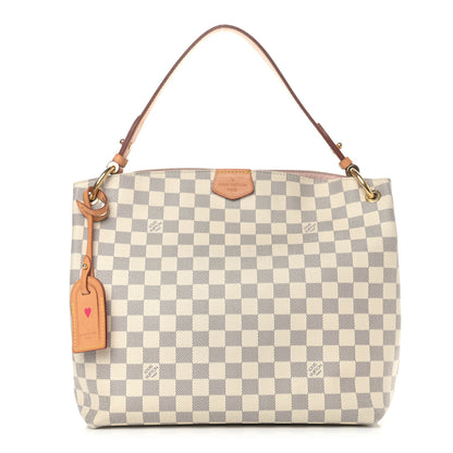 Louis Vuitton Damier Azur Graceful PM Rose Ballerine 1 of 13