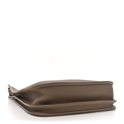 Hermes Taurillon Clemence Evelyne III PM Etoupe 4 of 12