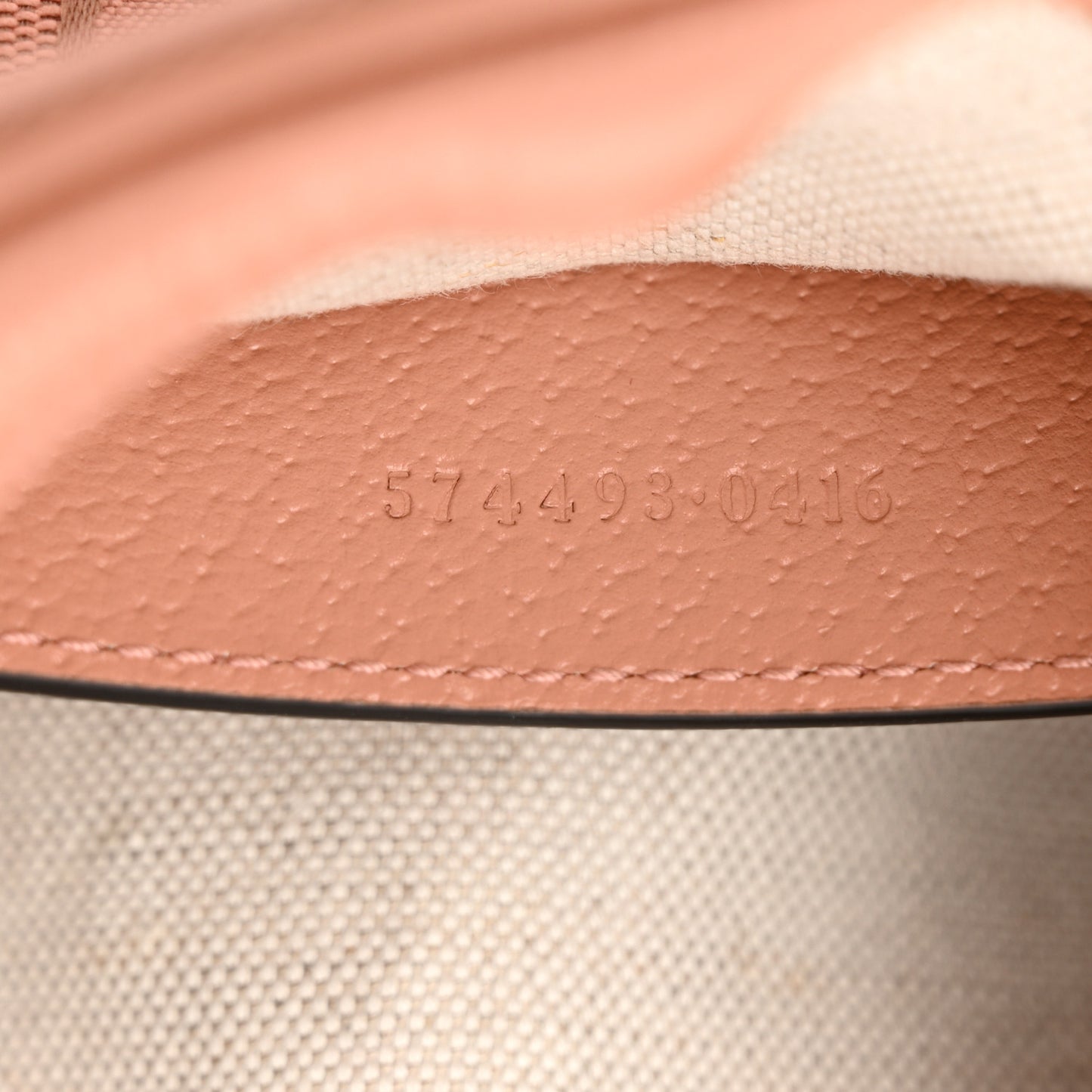 Monogram Textured Dollar Calfskin Mini Ophidia Shoulder Bag Cloche Rose Pink