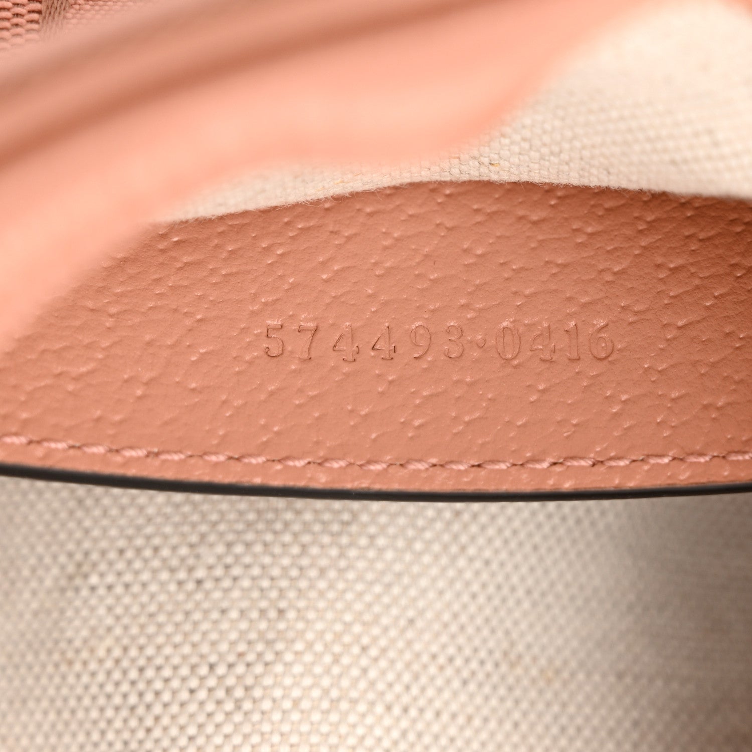 Gucci Monogram Textured Dollar Calfskin Mini Ophidia Shoulder Bag Cloche Rose Pink 7 of 11