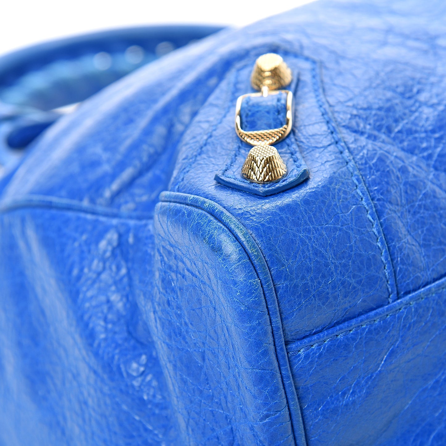 Agneau Giant 12 Gold Hardware Velo Bleu Lazuli