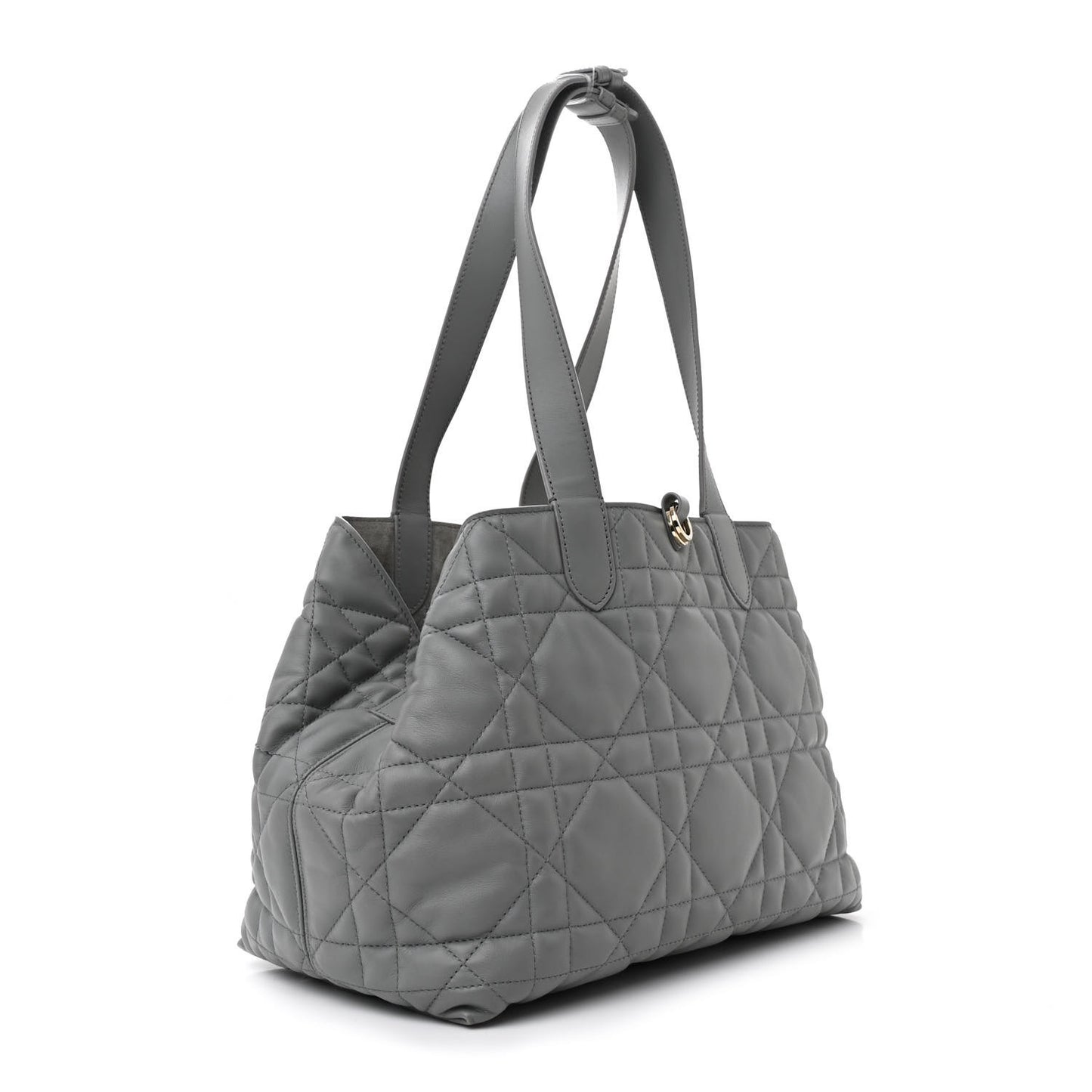 Calfskin Macrocannage Medium Toujours Grey