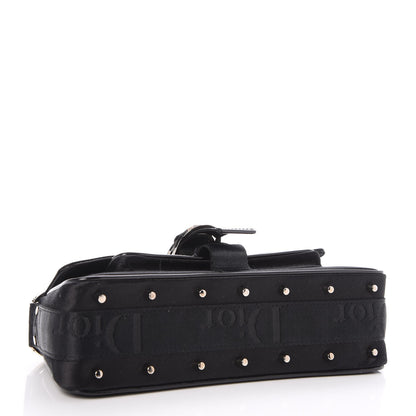 Christian Dior Satin Crystal Hardcore Clutch Black 4 of 7