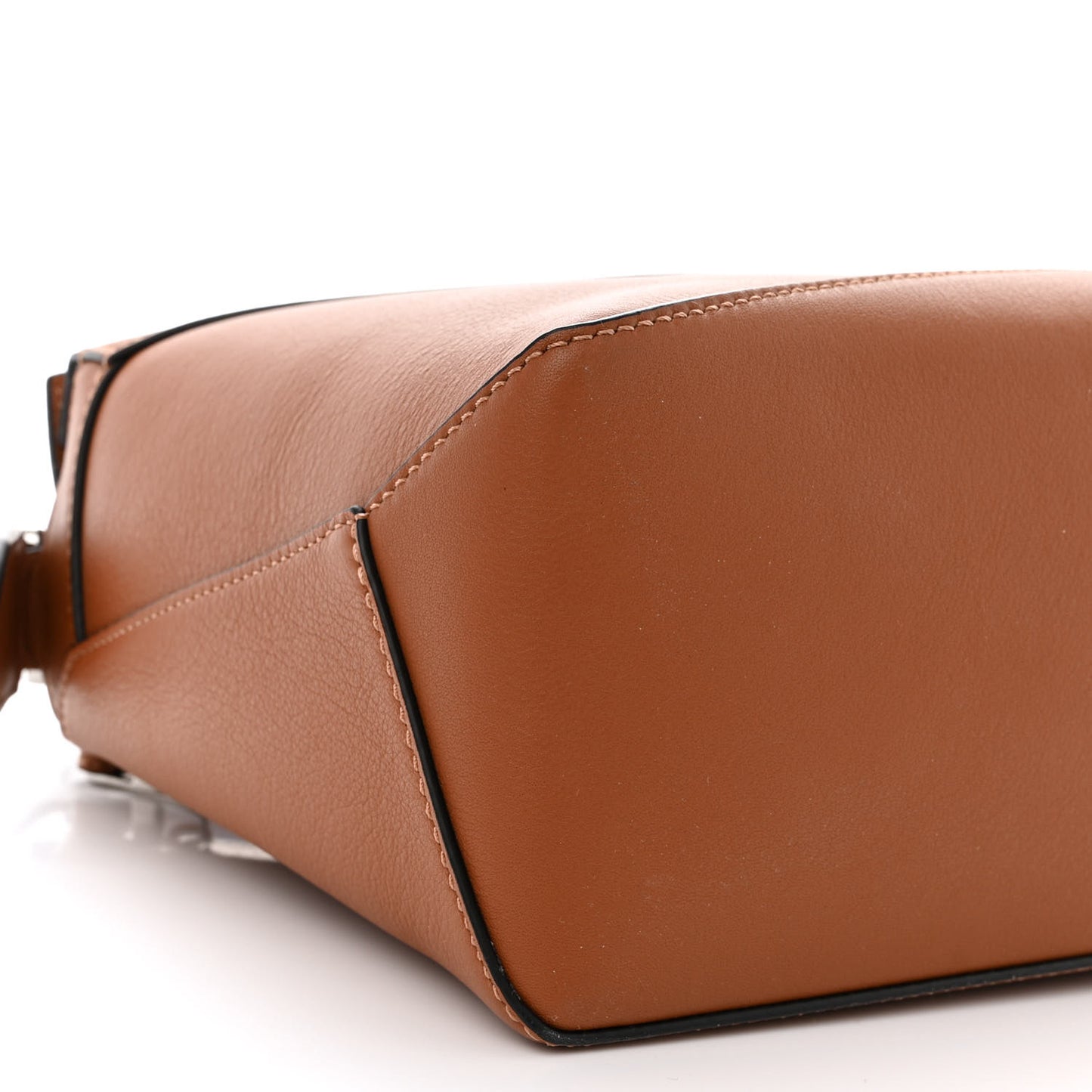 Calfskin Small Puzzle Edge Bag Tan
