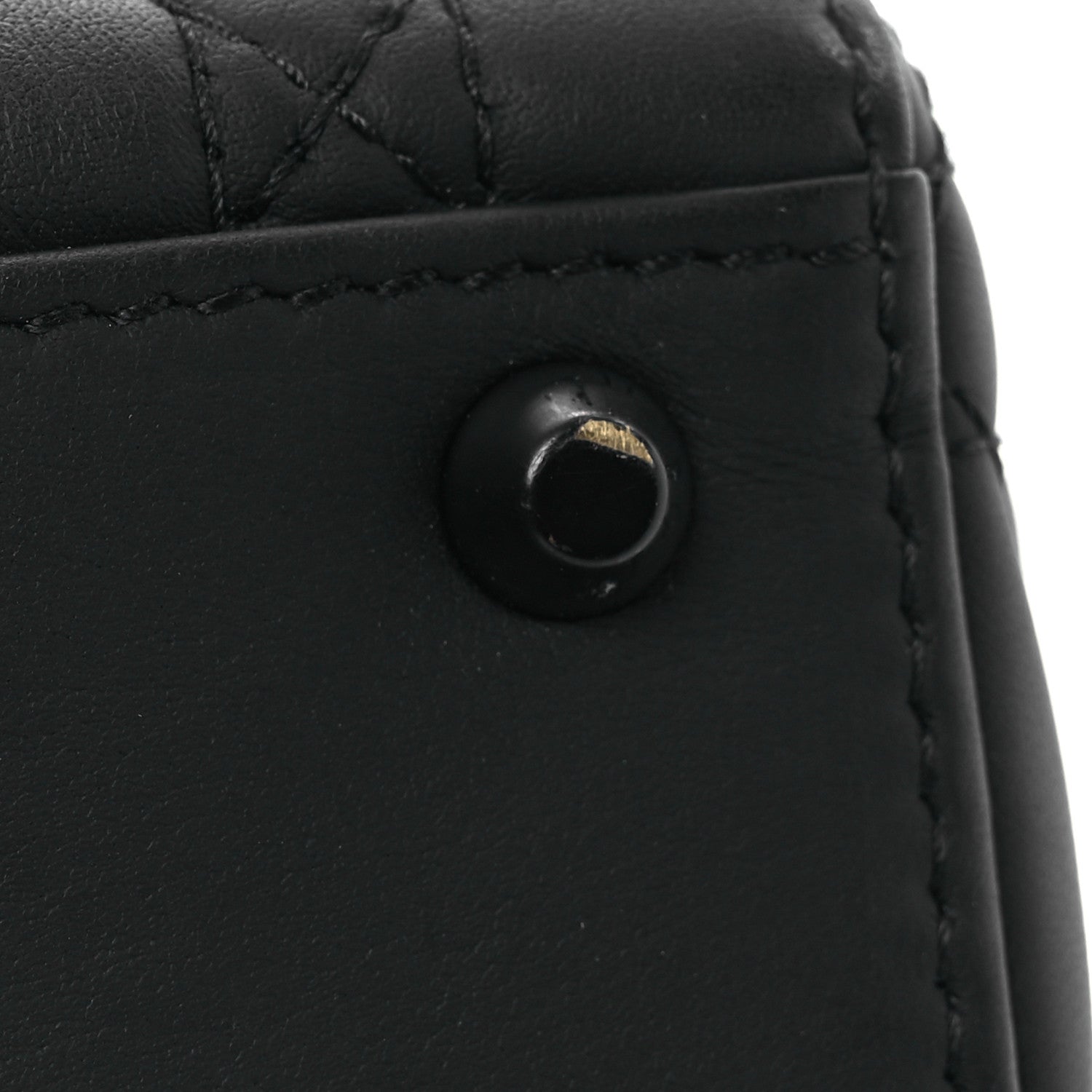 Christian Dior Ultra Matte Calfskin Cannage Mini Lady Dior Black 13 of 15