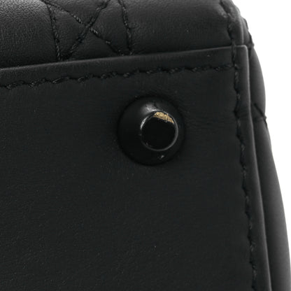 Christian Dior Ultra Matte Calfskin Cannage Mini Lady Dior Black 13 of 15