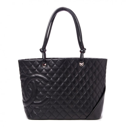 Chanel Calfskin Quilted Large Cambon Tote Black 1 of 8