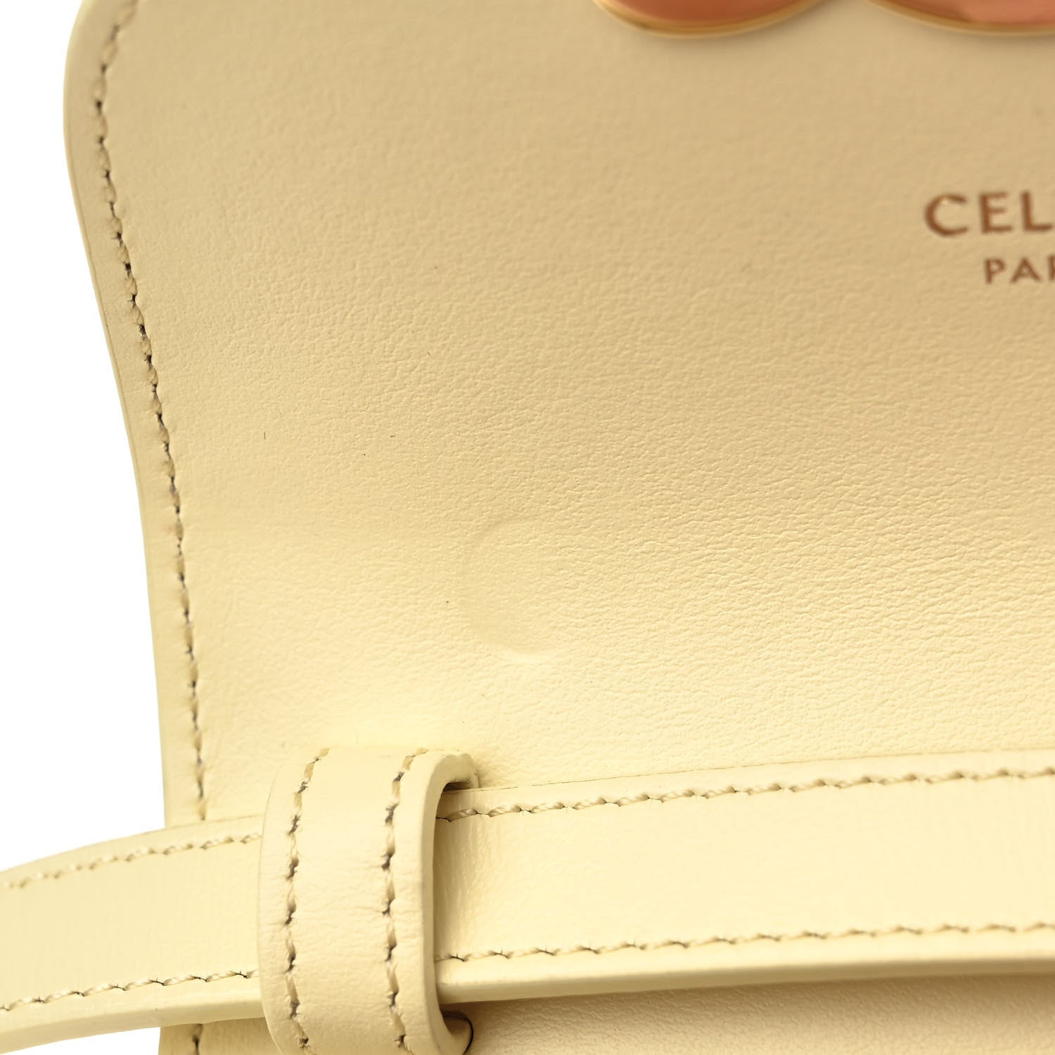 Celine Shiny Calfskin Mini Triomphe Pollen 9 of 9