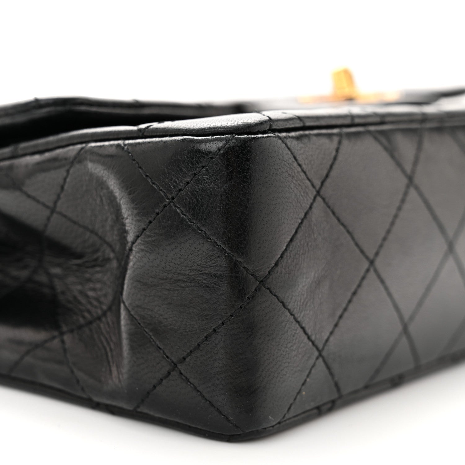 Chanel Lambskin Quilted Small Double Flap Black 9 of 12