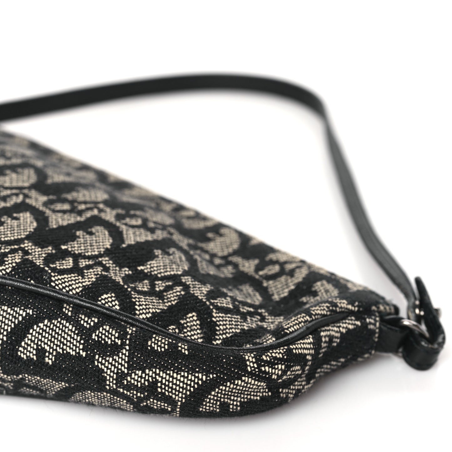Monogram Mini Saddle Pochette Black