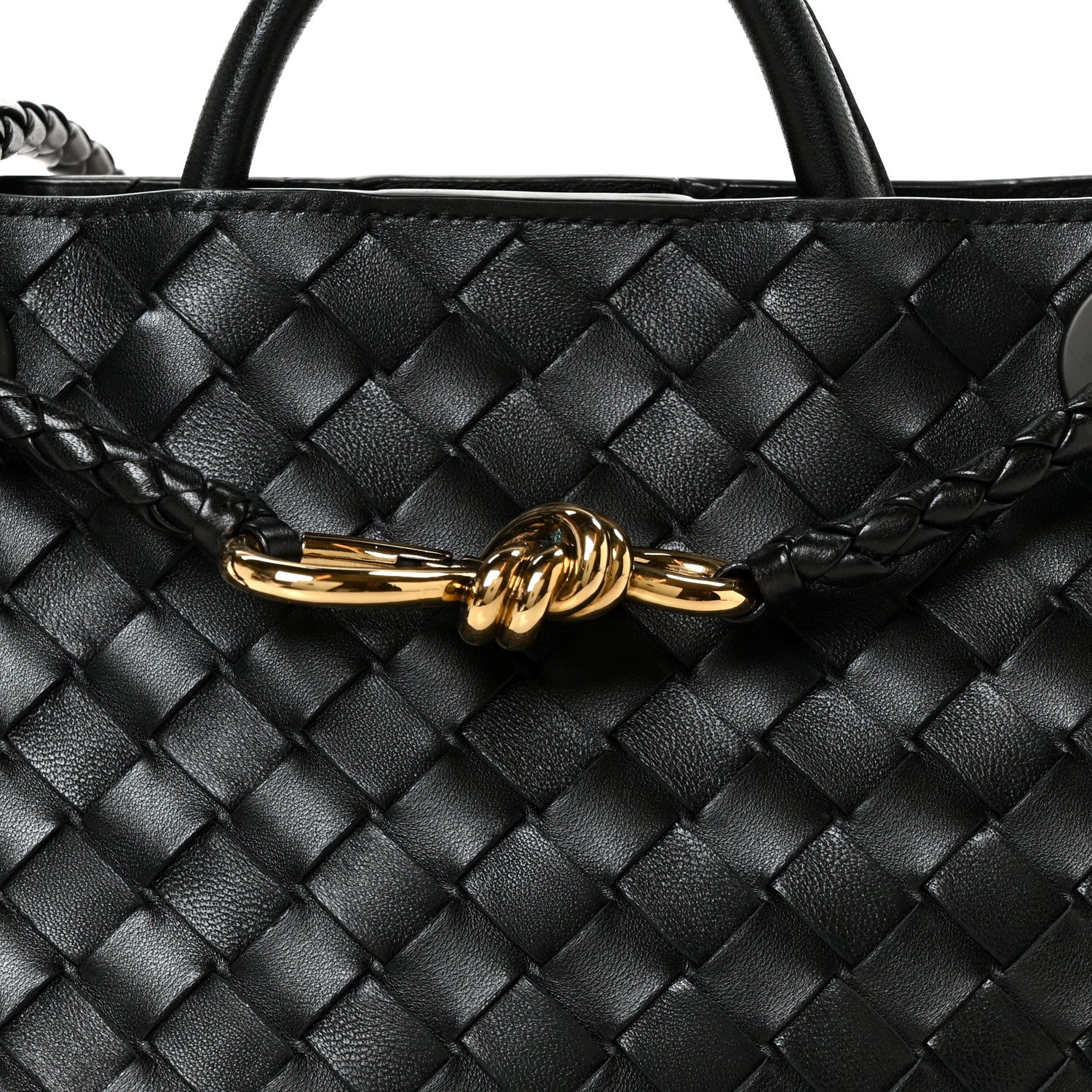Bottega Veneta Nappa Intrecciato Small Andiamo Shoulder Bag Black 8 of 10