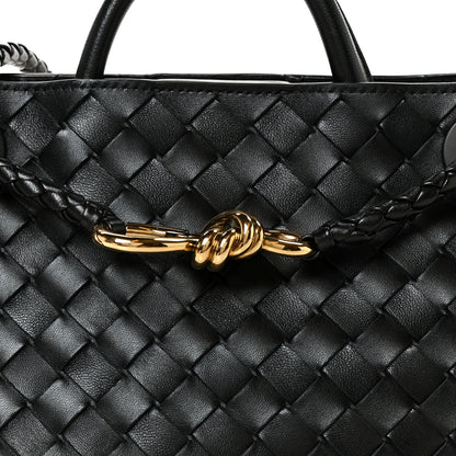 Bottega Veneta Nappa Intrecciato Small Andiamo Shoulder Bag Black 8 of 10