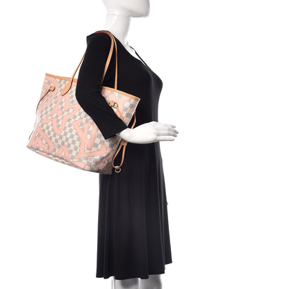 Louis Vuitton Damier Azur Tahitienne Neverfull MM 2 of 10