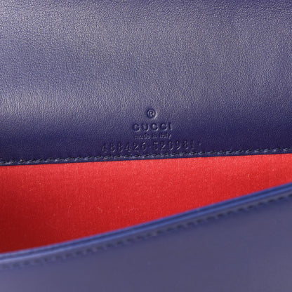 Gucci Velvet Matelasse GG Marmont Mini Bag Cobalt Blue 7 of 8