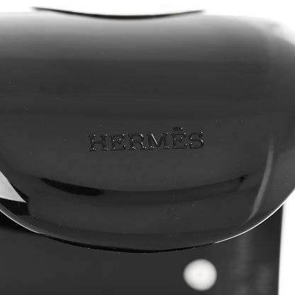 Hermes Horn Sterling Silver Cuff PM Black 4 of 5