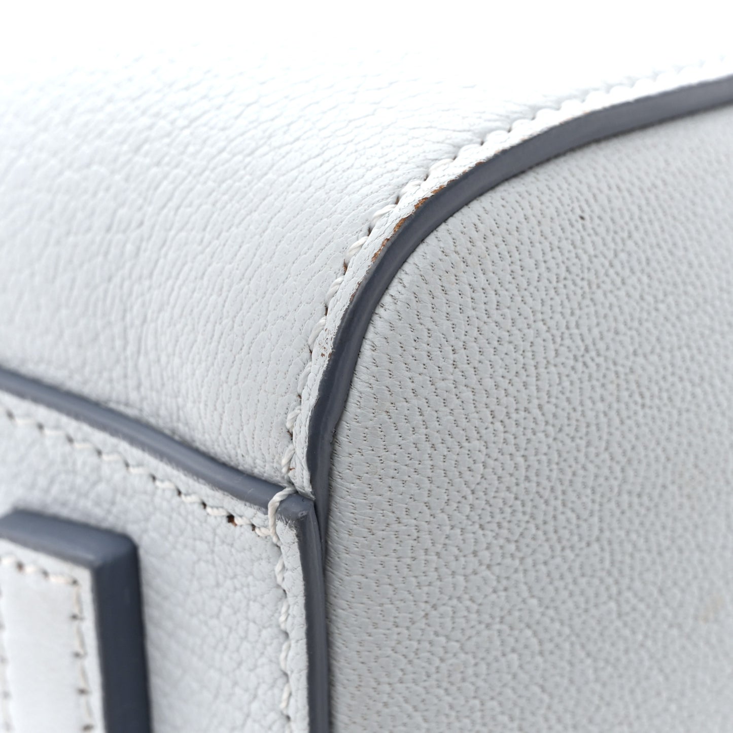 Sugar Goatskin Mini Antigona Baby Blue