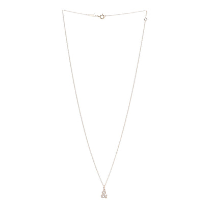 Tiffany 18K Rose Gold Diamond Small Ampersand Pendant Necklace 3 of 8